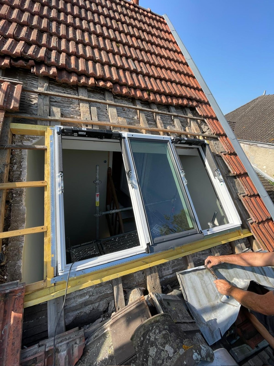 Réfection d'une verrière velux 3 en 1